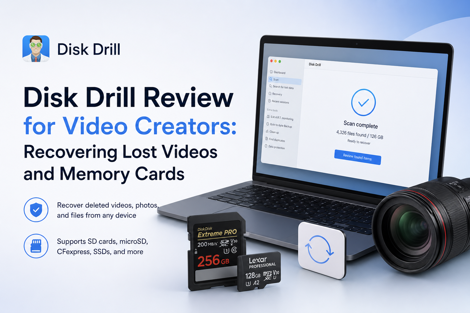 Disk Drill Review for Video Creators: Recovering Lost Videos and Memory Cards