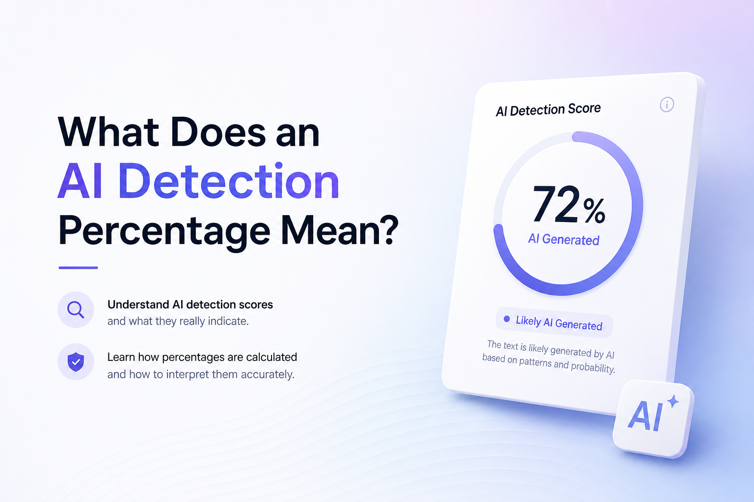 What Does an AI Detection Percentage Mean?