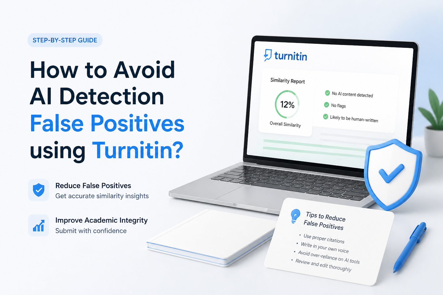 How to Avoid AI Detection False Positives using Turnitin?
