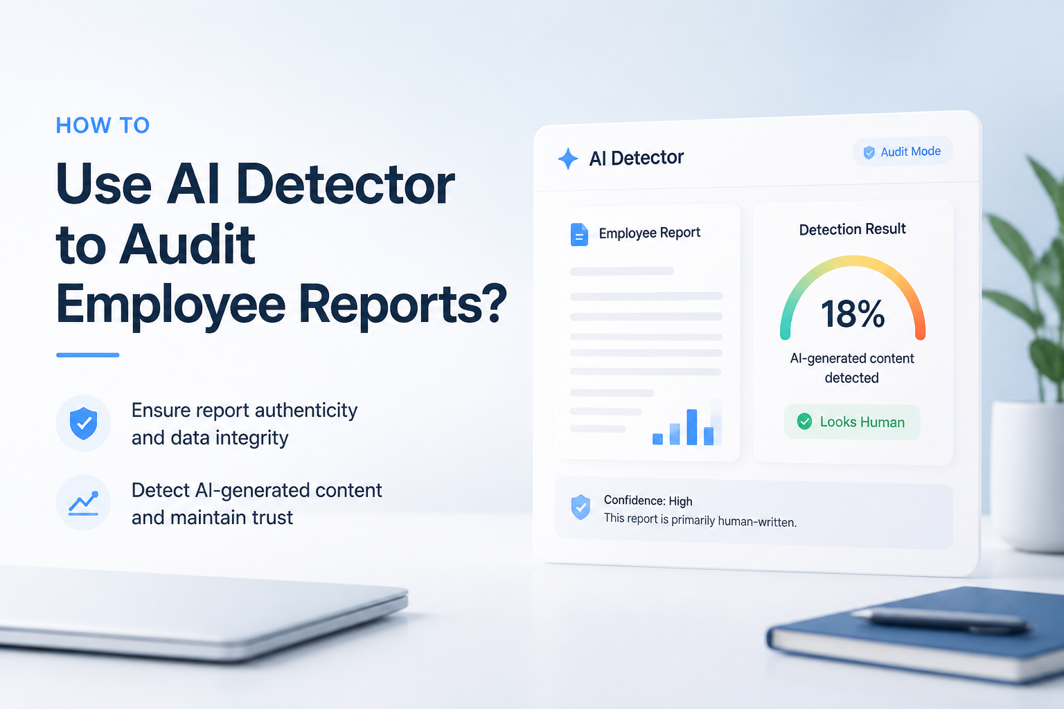 How to Use AI Detector to Audit Employee Reports?