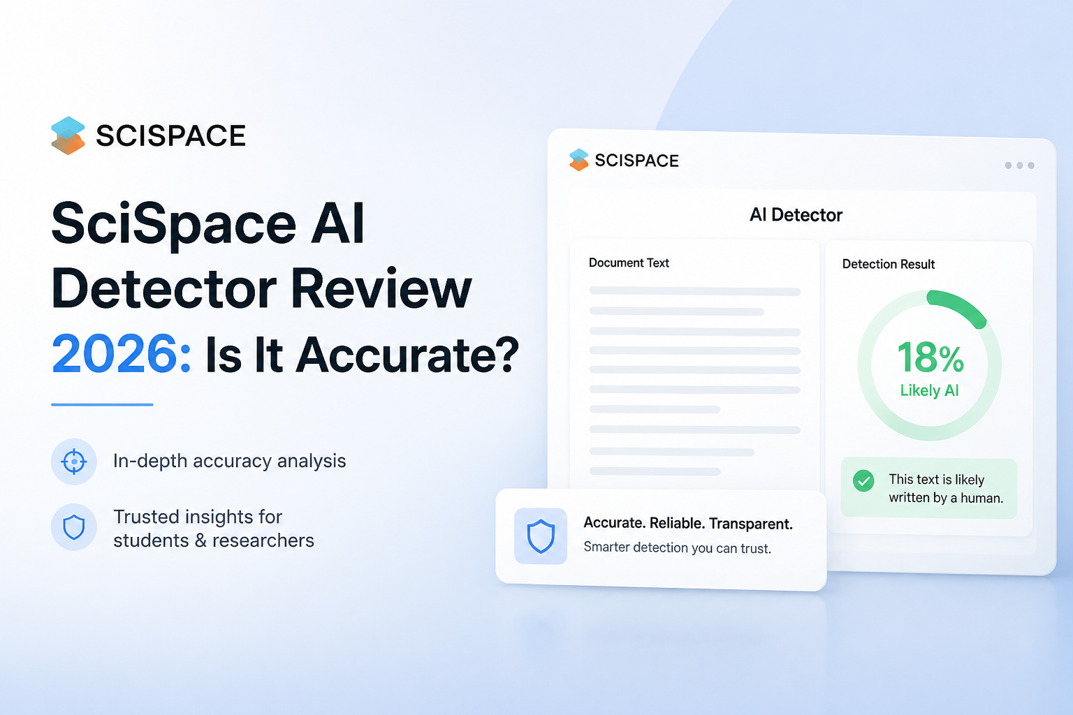 SciSpace AI Detector Review 2026: Is It Accurate?